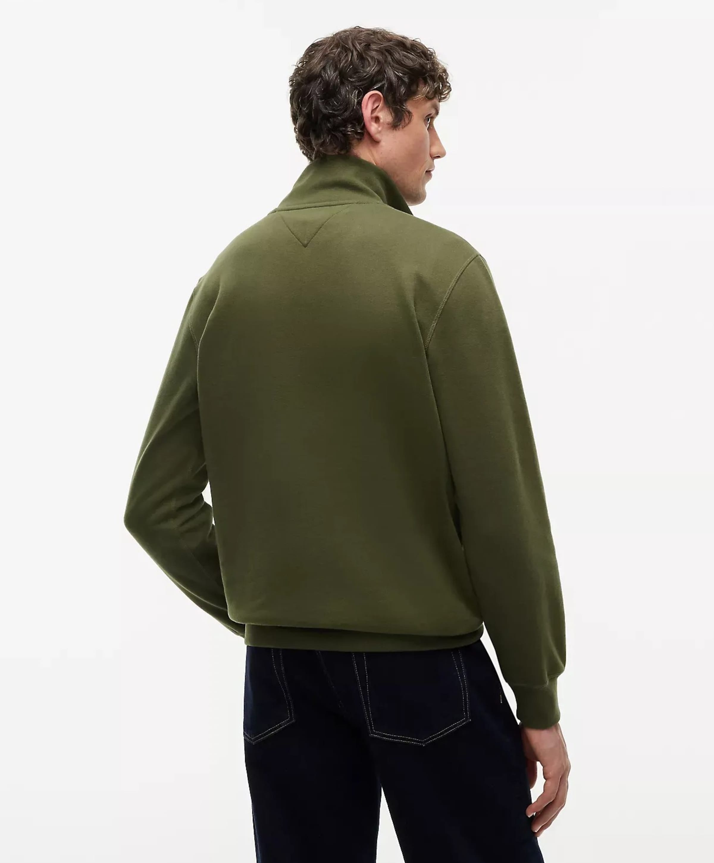 Tommy Hilfiger Heren trui met rits groen