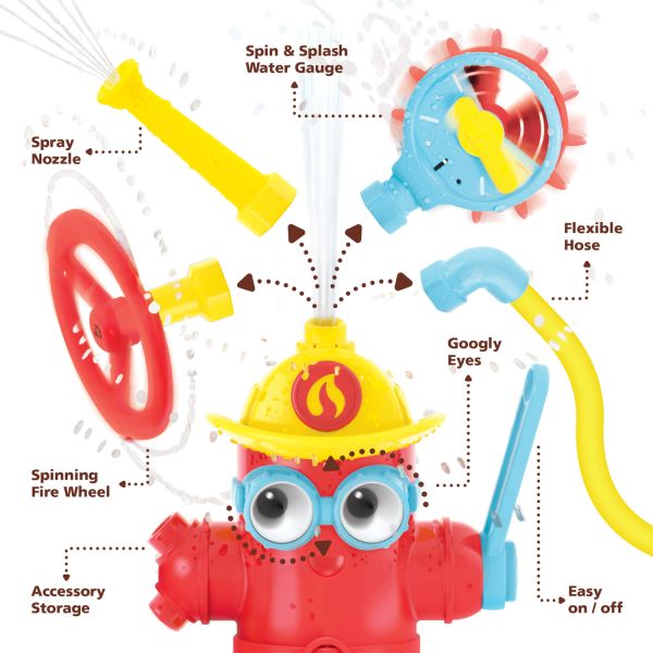 Yookidoo Ready Freddy Spray Sprinkle Brandweerpomp