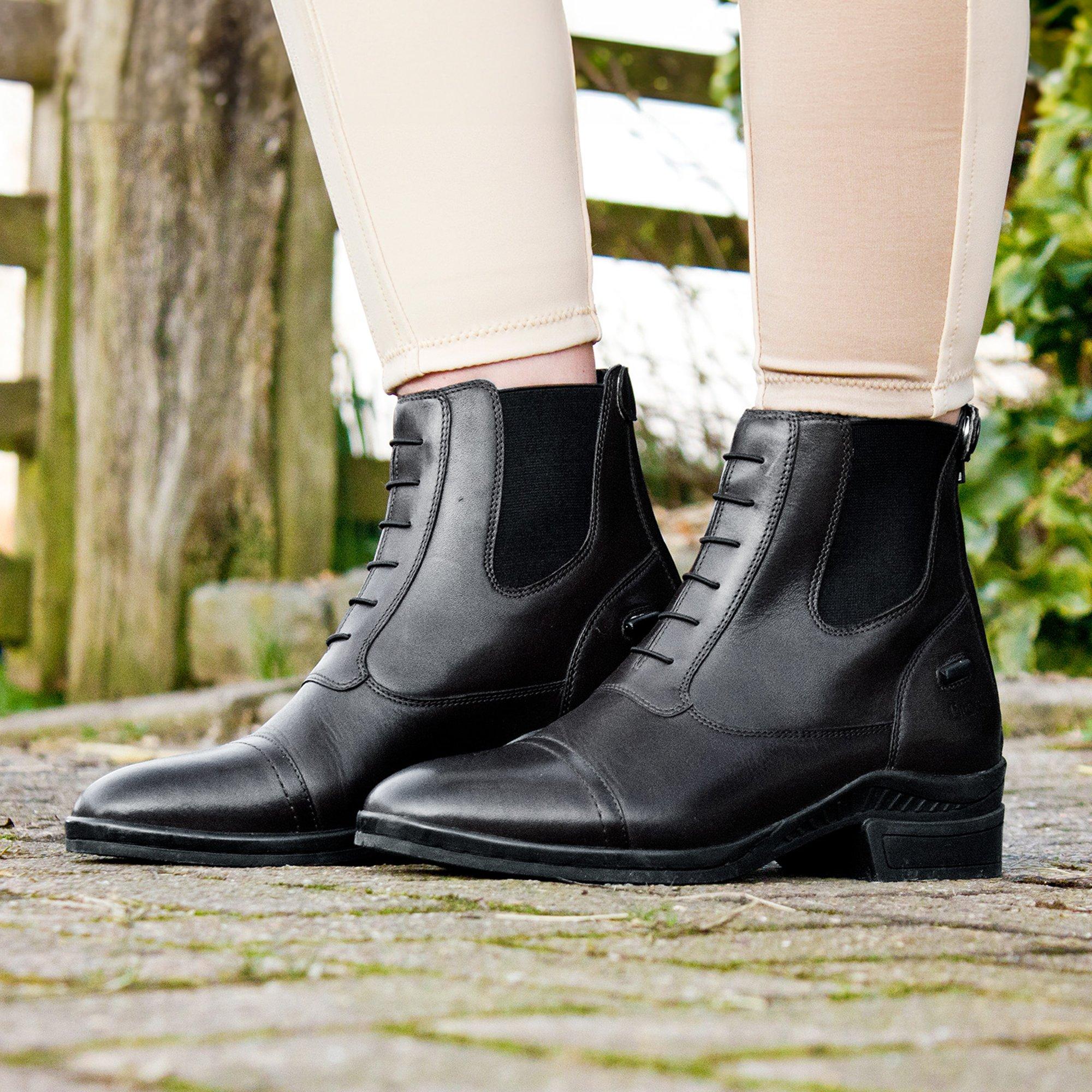 Brogini Trieste Laced Paddock Boot in Black or Brown
