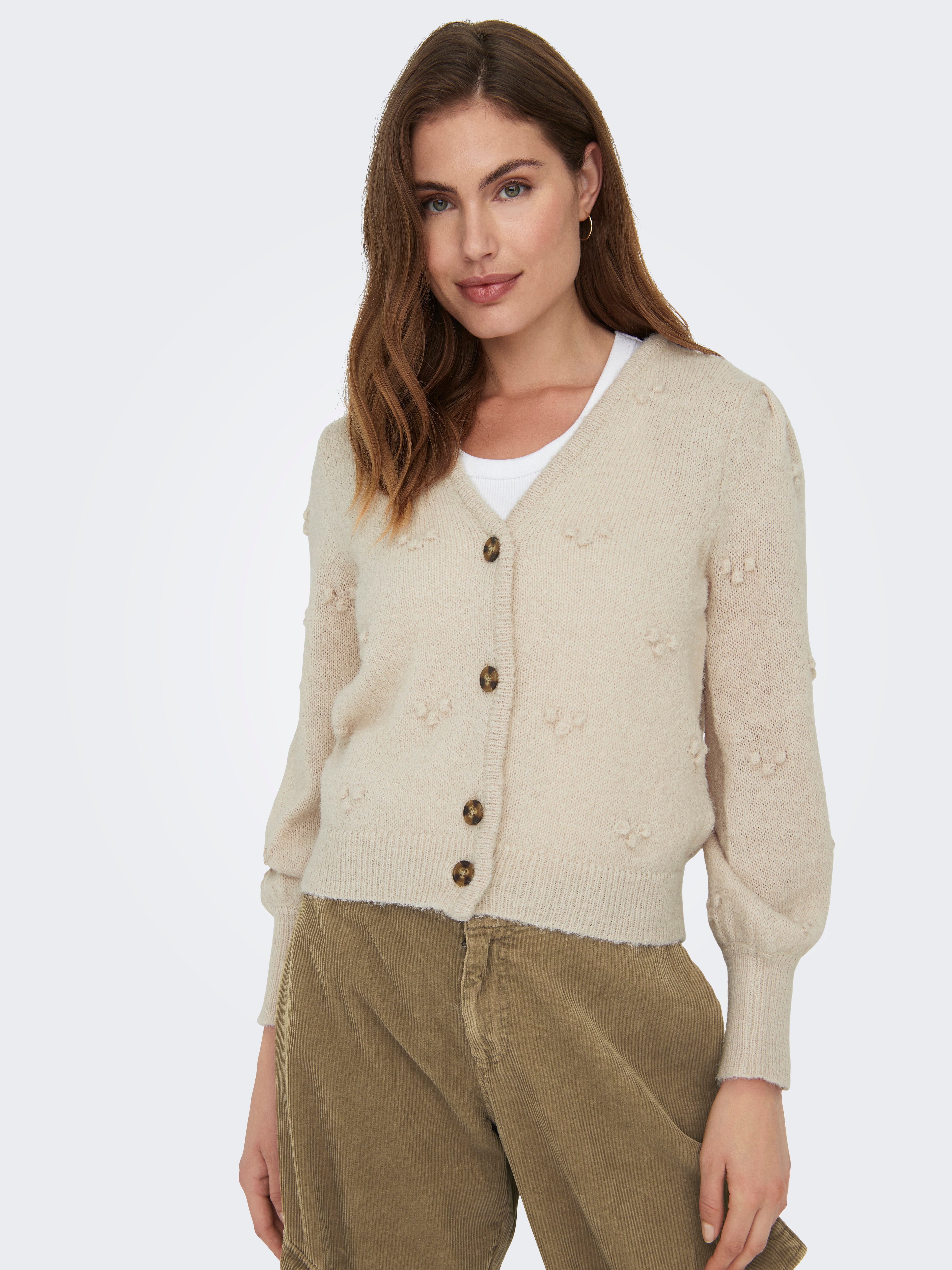 JDYSIGRID Strickjacke Cement