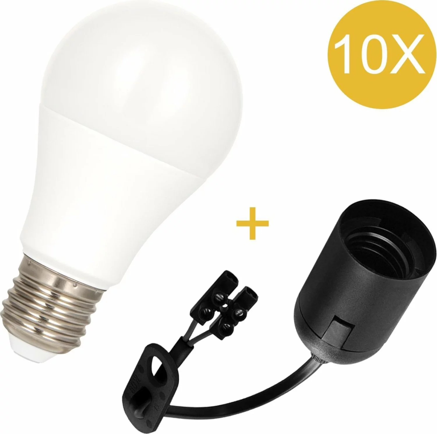 Bailey 140818 10-Pack Combi LED lamp kroonsteen - E27 Fitting - 10W - 935Lm