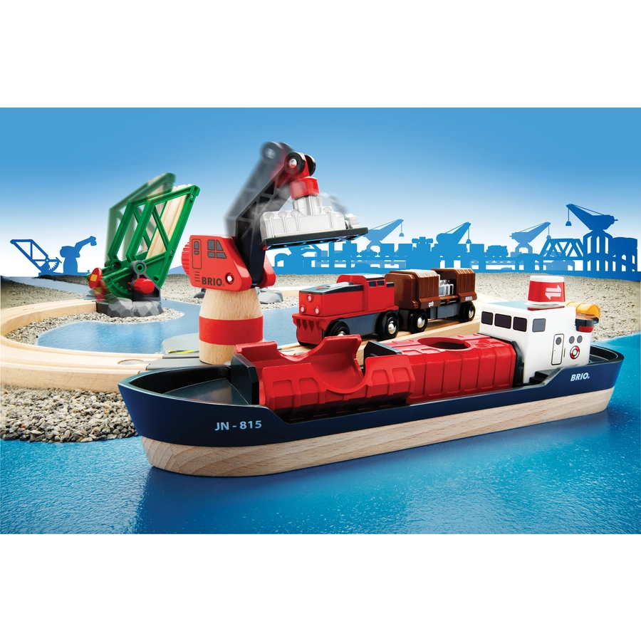 BRIO® WORLD Anfangspackung Container Hafen Set 33061
