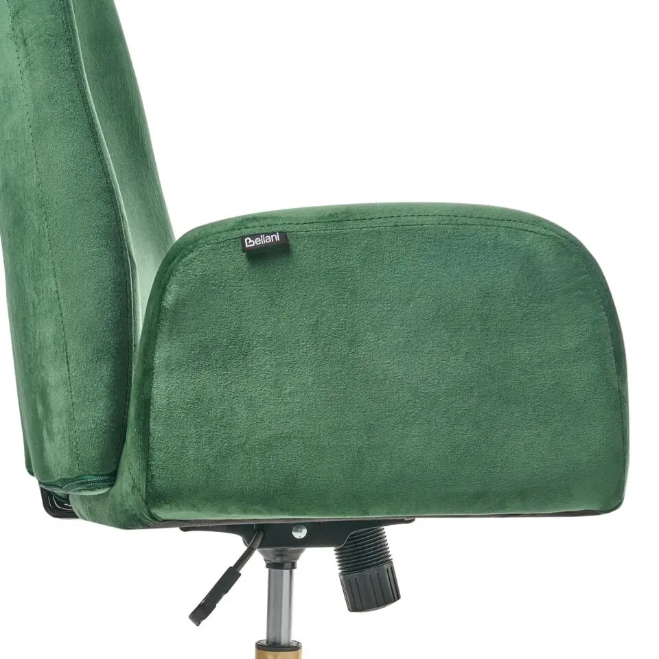 CLARE - Bureaustoel - Groen - Fluweel