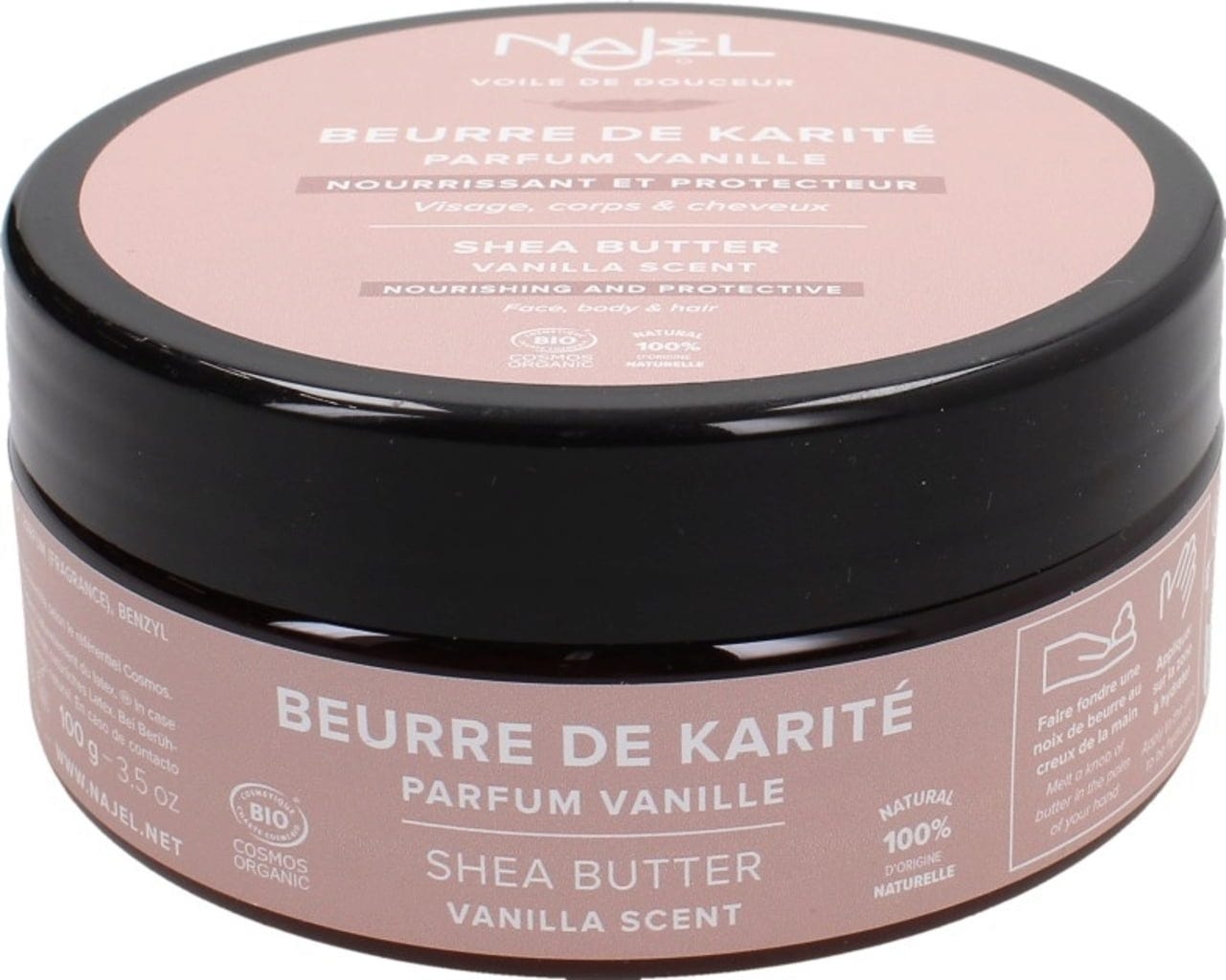 Najel  Sheabutter mit Vanilleduft, 100 g