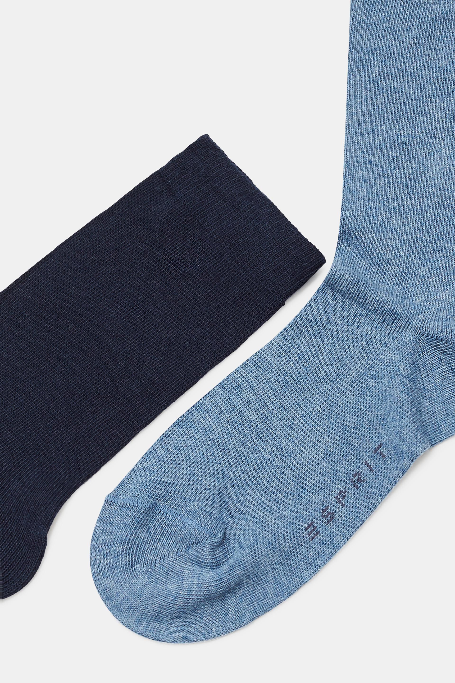Lot de cinq paires de chaussettes unies