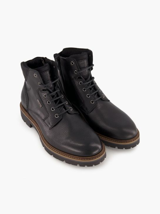 AM SHOE Schnür-Stiefelette Schwarz