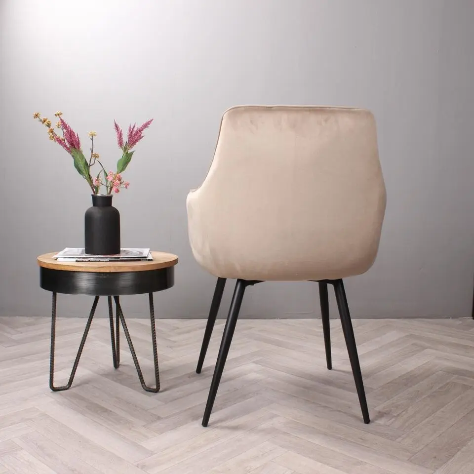 DS4U - Ravi 3.0 eetkamerstoel velours - champagne