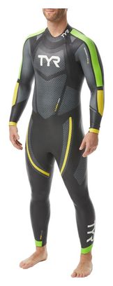 Combinaison Néoprène Tyr Hurricane Cat 5 Noir/Vert/Jaune Homme