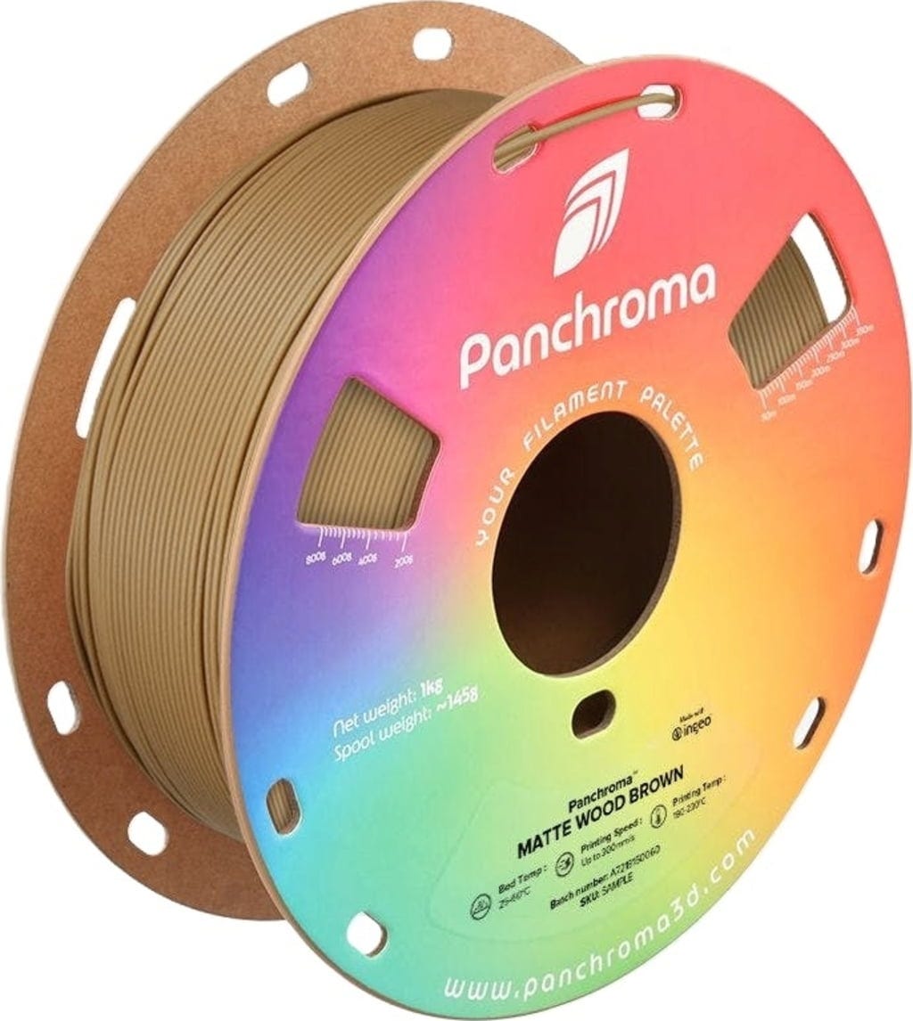 Polymaker  Panchroma™ PLA Matte Wood Brown, 1,75 mm / 1000 g    Matte Eleganz in Wood Brown