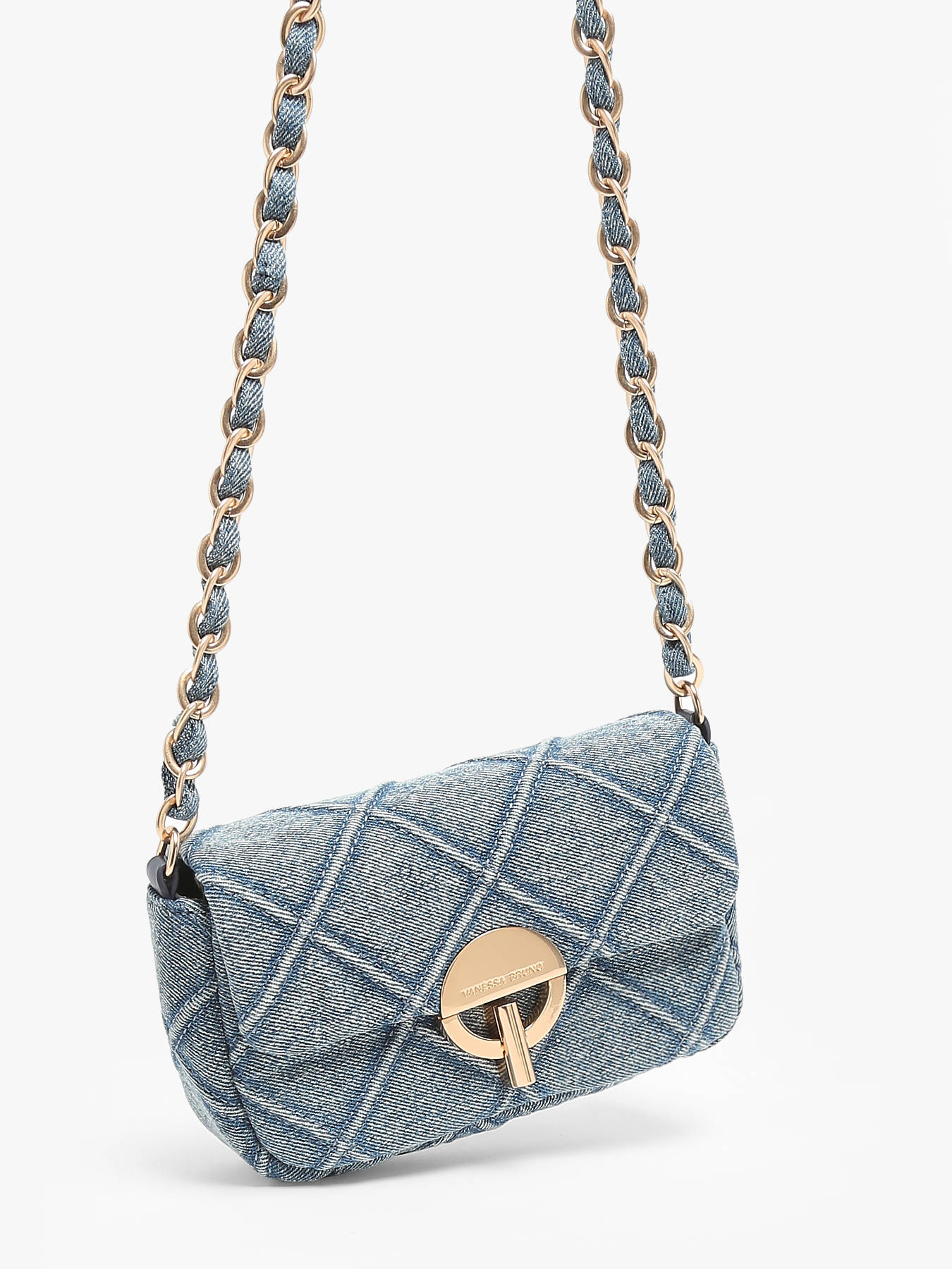 Petit sac bandoulire Moon en denim VANESSA BRUNO
