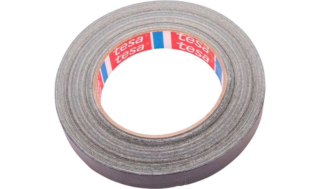TESA Premium Lærredstape, sort, 19mm x 25mtr