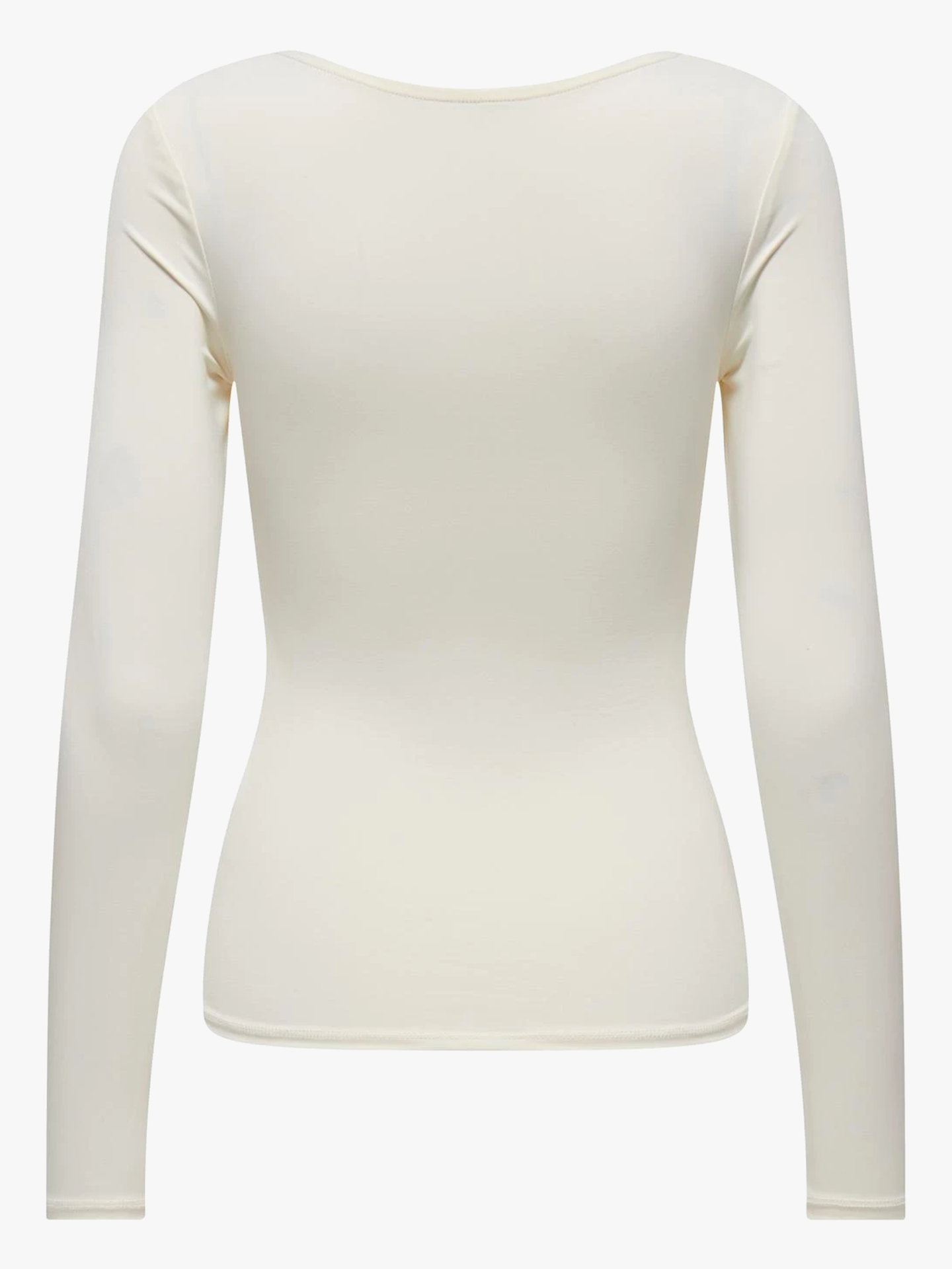 Ea Long Sleeve 2-Way Deep Neck Top