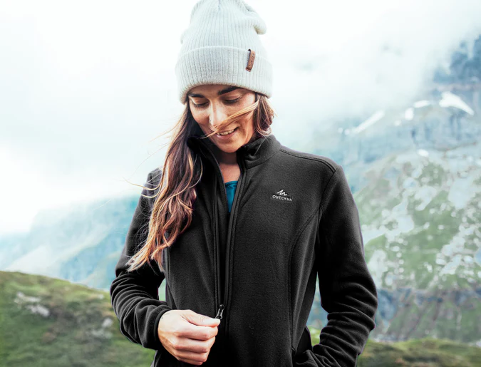 Decathlon Quechua - Jaqueta Fleece Feminina Quechua MH120