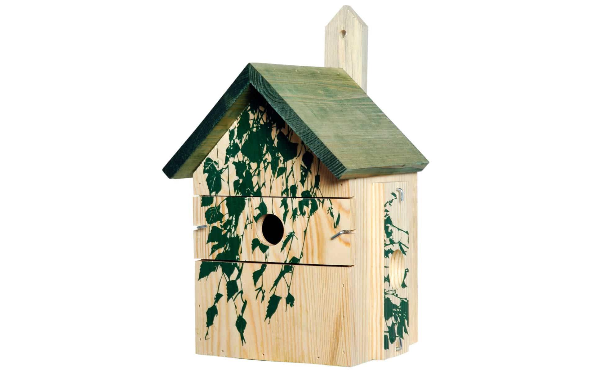 Nistkasten Camouflage Birke, 17.5 x 17 x 33 cm, HolzNistkasten mit austauschbaren Einfluglöchern