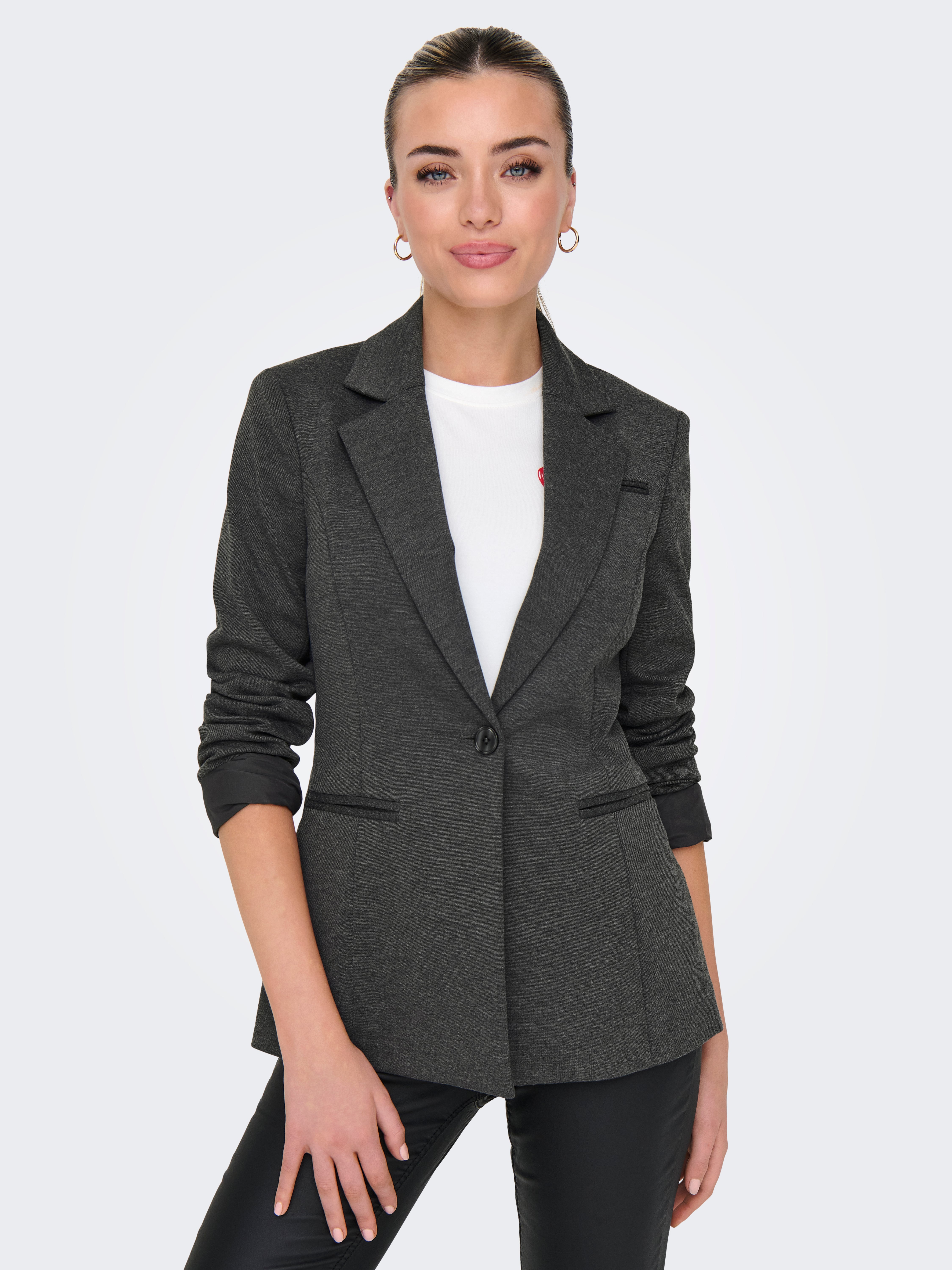 ONLPEACH Blazer Dark Grey Melange