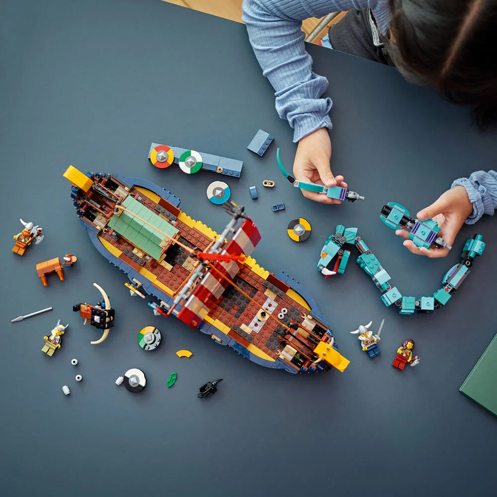 LEGO®CREATOR 31132 - LE BATEAU VIKING ET LE SERPENT DE MIDGARD