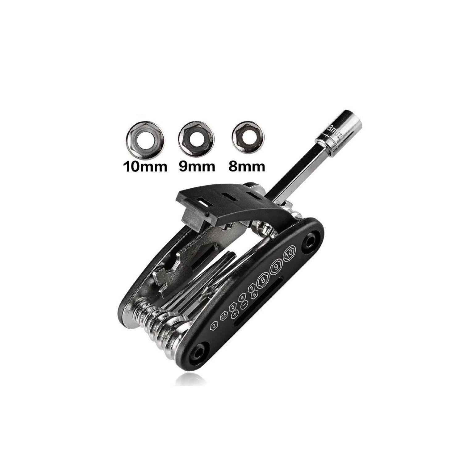 16-in-1-Multitool für die Fahrradreparatur – Schwarz GJ1601
