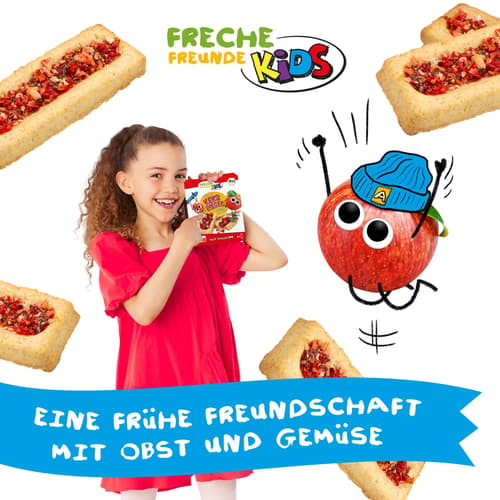 Freche Freunde Bio Eddas Keks-Riegel Apfel & Erdbeere