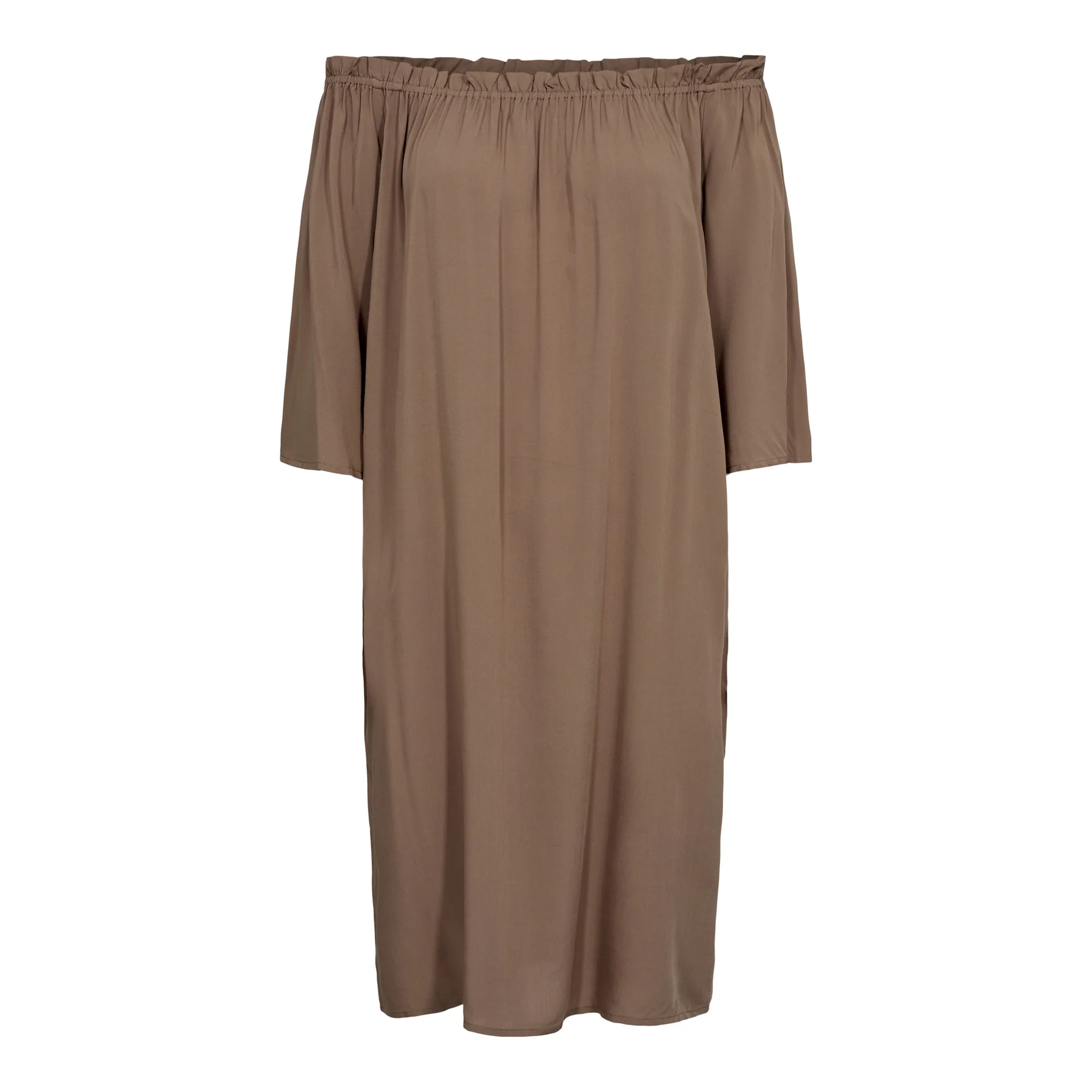 Liberte Odette-Offshoulder-Dress light brown