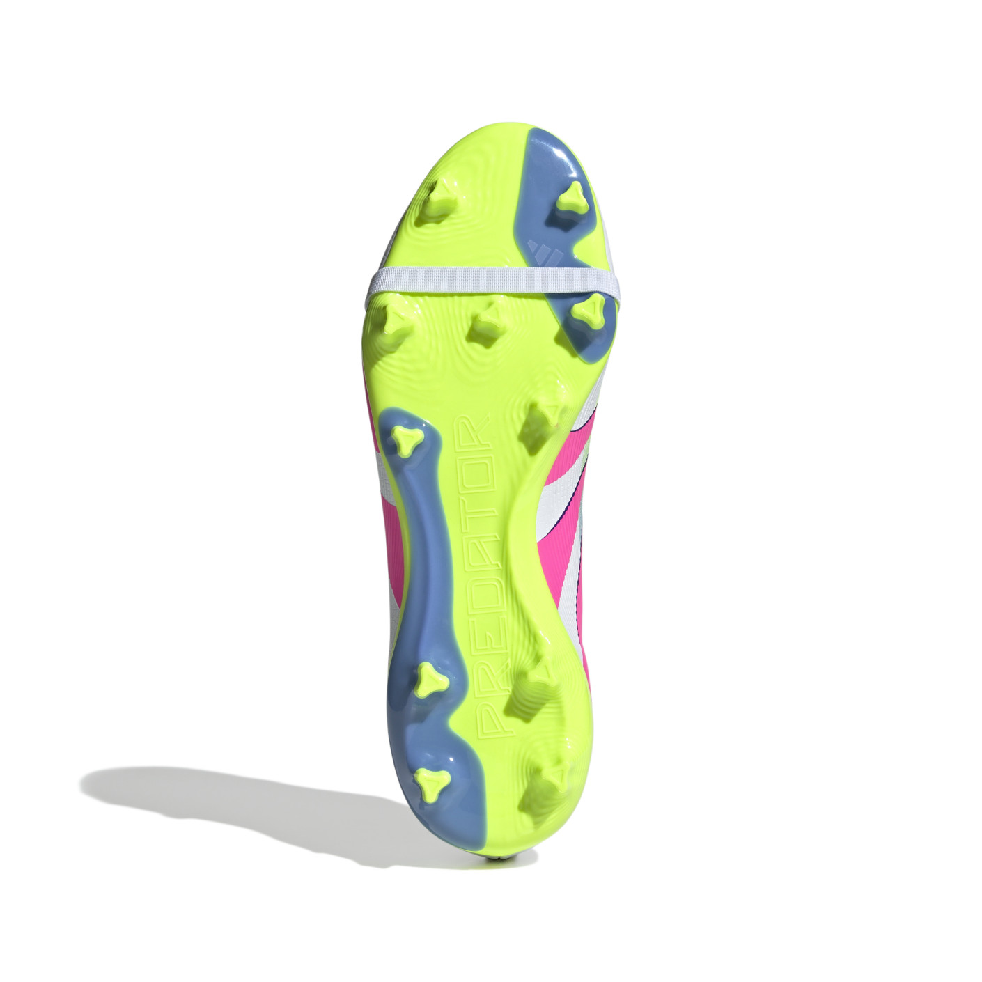 Adidas Predator League FT Gras / Kunstgras Voetbalschoenen (MG) Wit Roze Neongeel