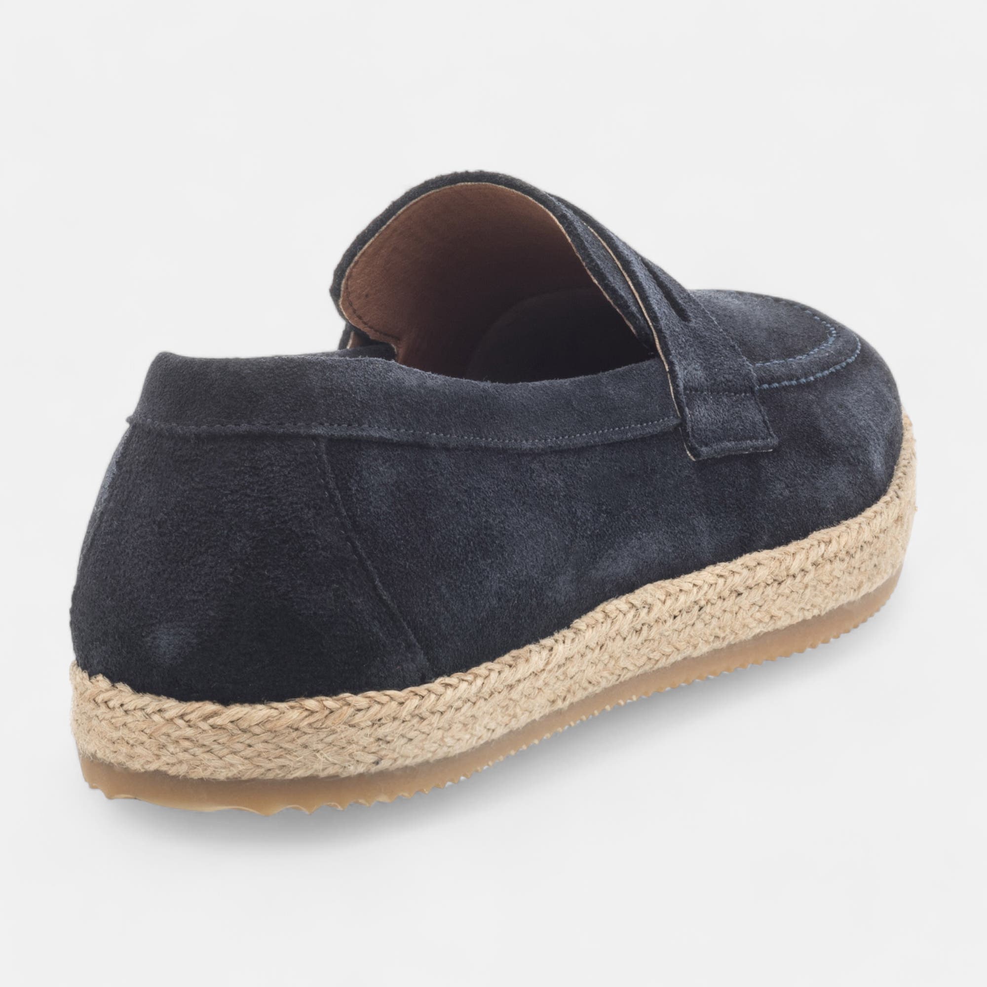 Mocassins Homme en cuir bleu marine