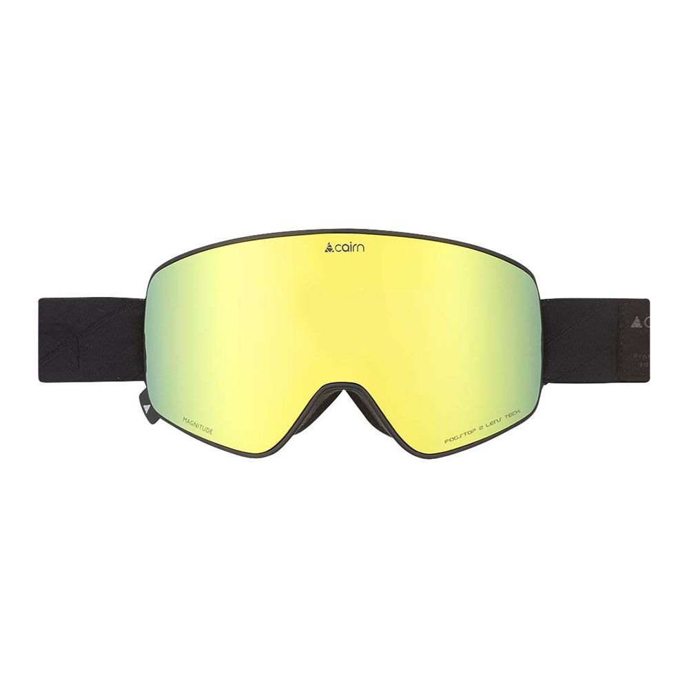 Cairn MAGNITUDE - Masque ski + écran supplémentaire Homme mat black gold/gold
