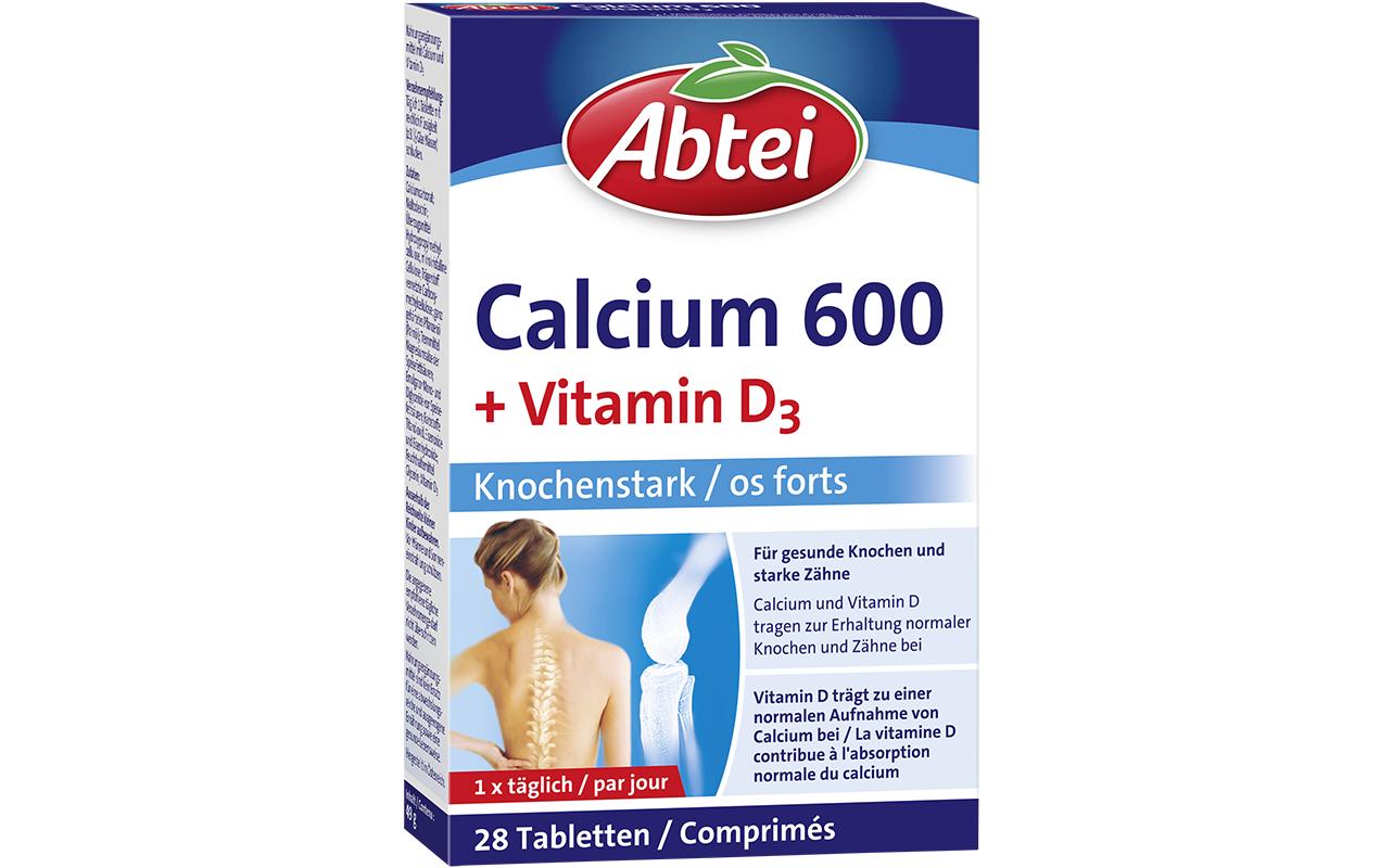 Calcium 600 + D3 28 TablettenNahrungsergänzung Knochenstark