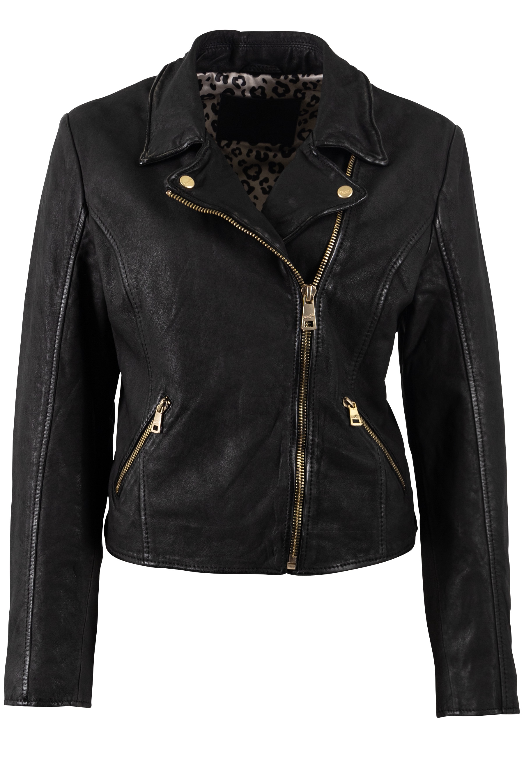 Mauritius Lederjacke »MWInessa« mit Reverskragen