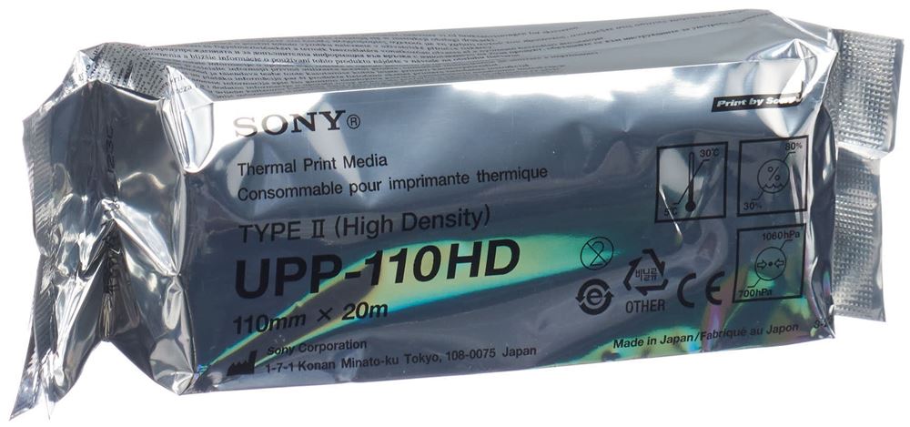 SONY Videoprinterpapier 110mmx20m high dens 1 Stk