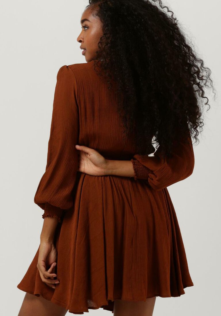 LOUIZON bruine louizon mini jurk amine robe