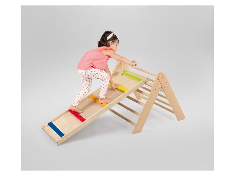 Houten 2-in-1 glijbaan