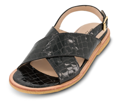 Angulus Damesandal Sort 5637-103