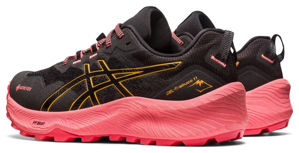 Chaussures de Trail Running Asics Gel Trabuco 11 GTX Noir Rose Femme