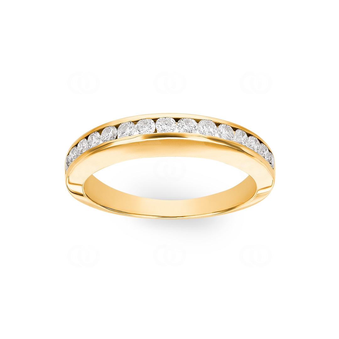 Mémoire-Ring 750/18 K Gelbgold mit Diamanten 0.38 ct H/si