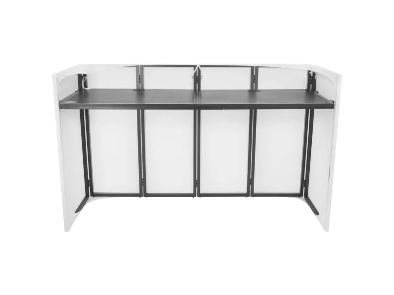 Omnitronic stort mobilt DJ-stativ Mobilt DJ-bord Aluminium, Tekstil