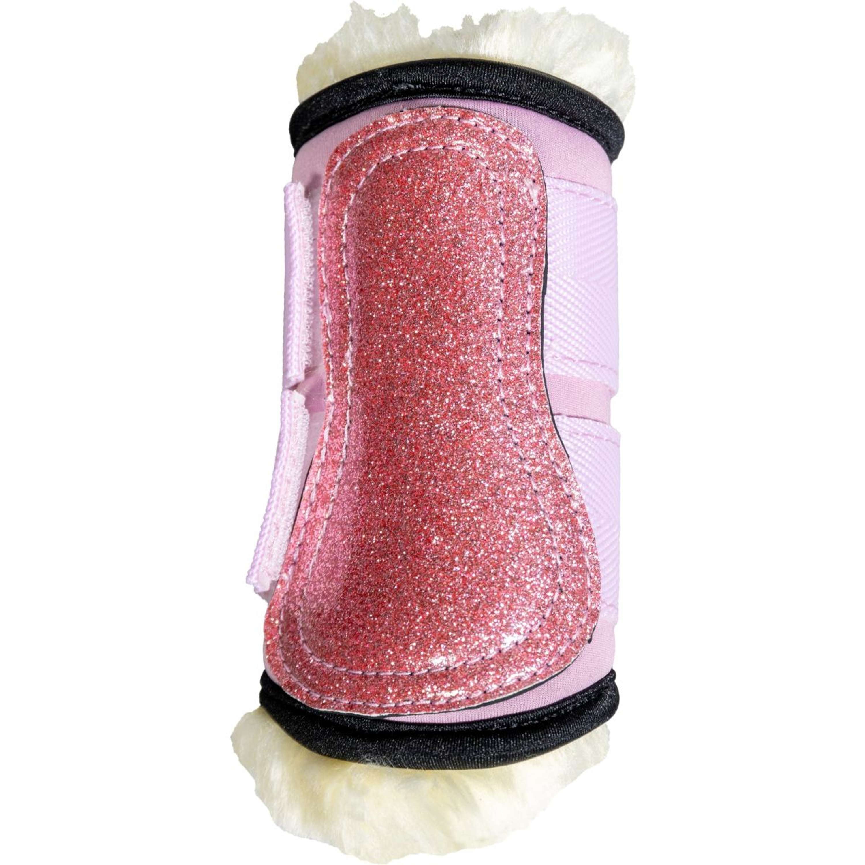Kentucky Beenbeschermers Sheepskin Glitter Unicorn Oud Roze