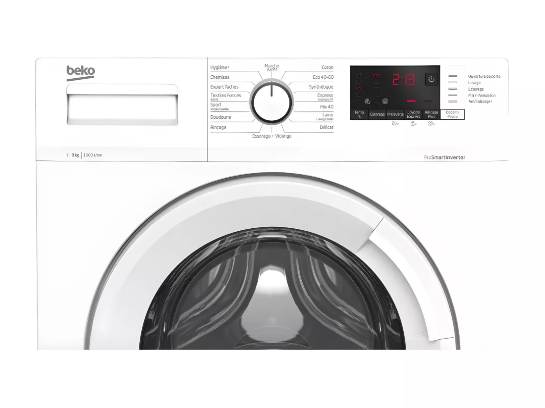 Beko Lave-linge hublot 8kg 1000 tours/min - WUV8011XWW