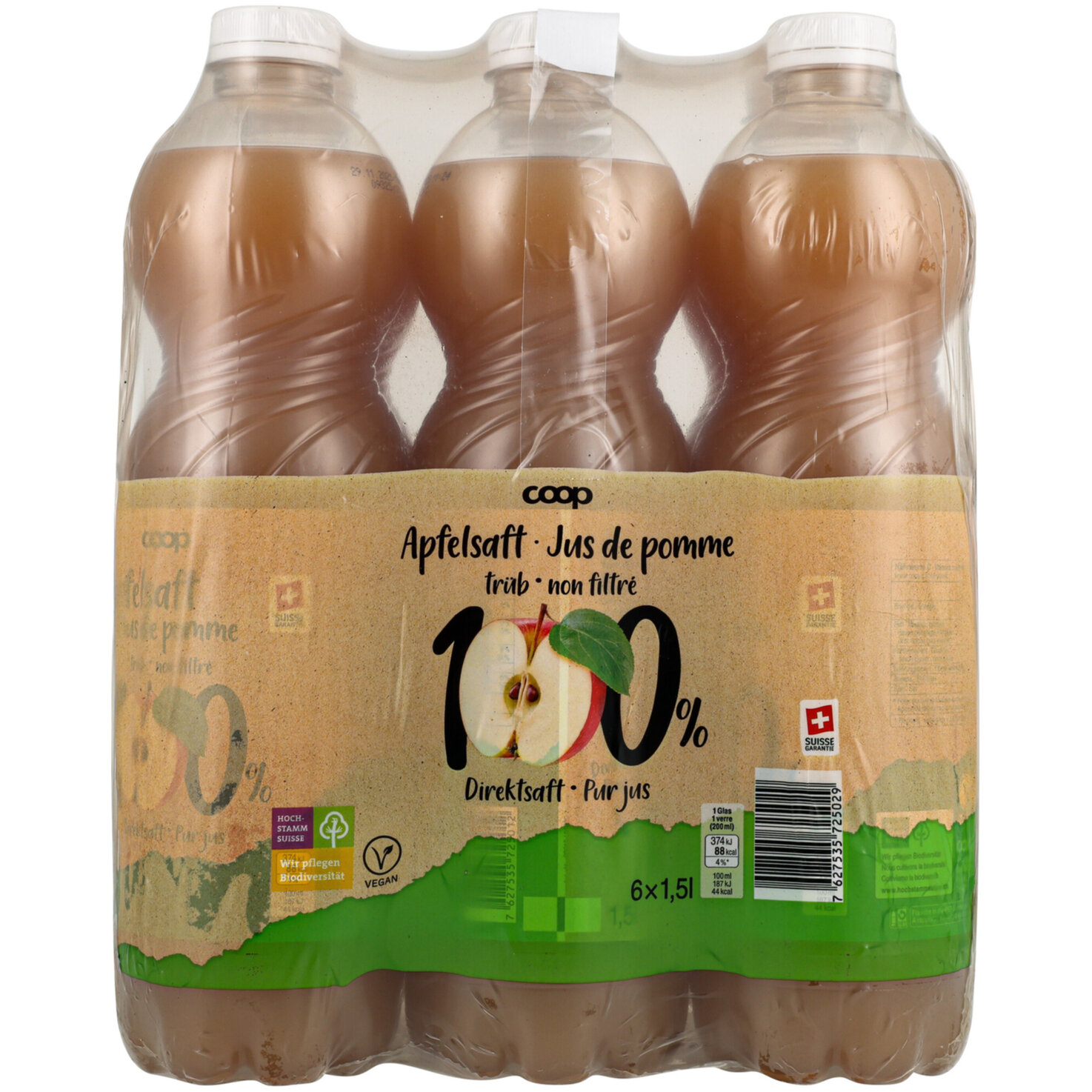 Apfeldirektsaft trüb 6x1.5l