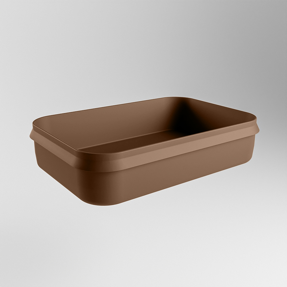 Mondiaz Arvo Solid Surface waskom 55x38cm rust