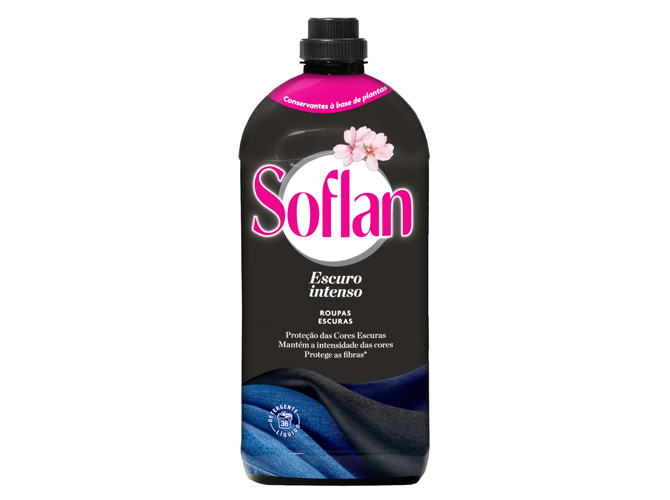 Detergente Roupa Máquina Líquido Escuro Intenso Soflan 36 doses