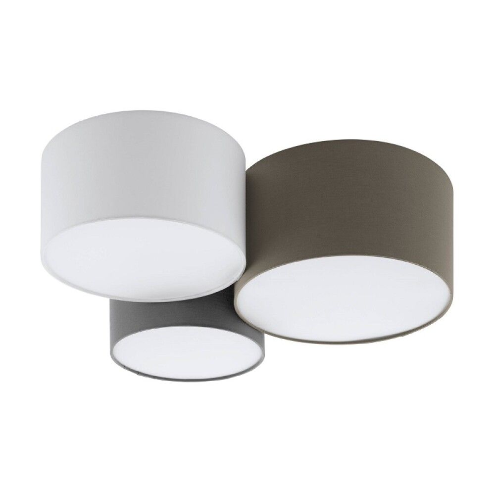 LOFTLAMPE EGLO PASTORE 61CM GRÅ/HVIT/TAUPE