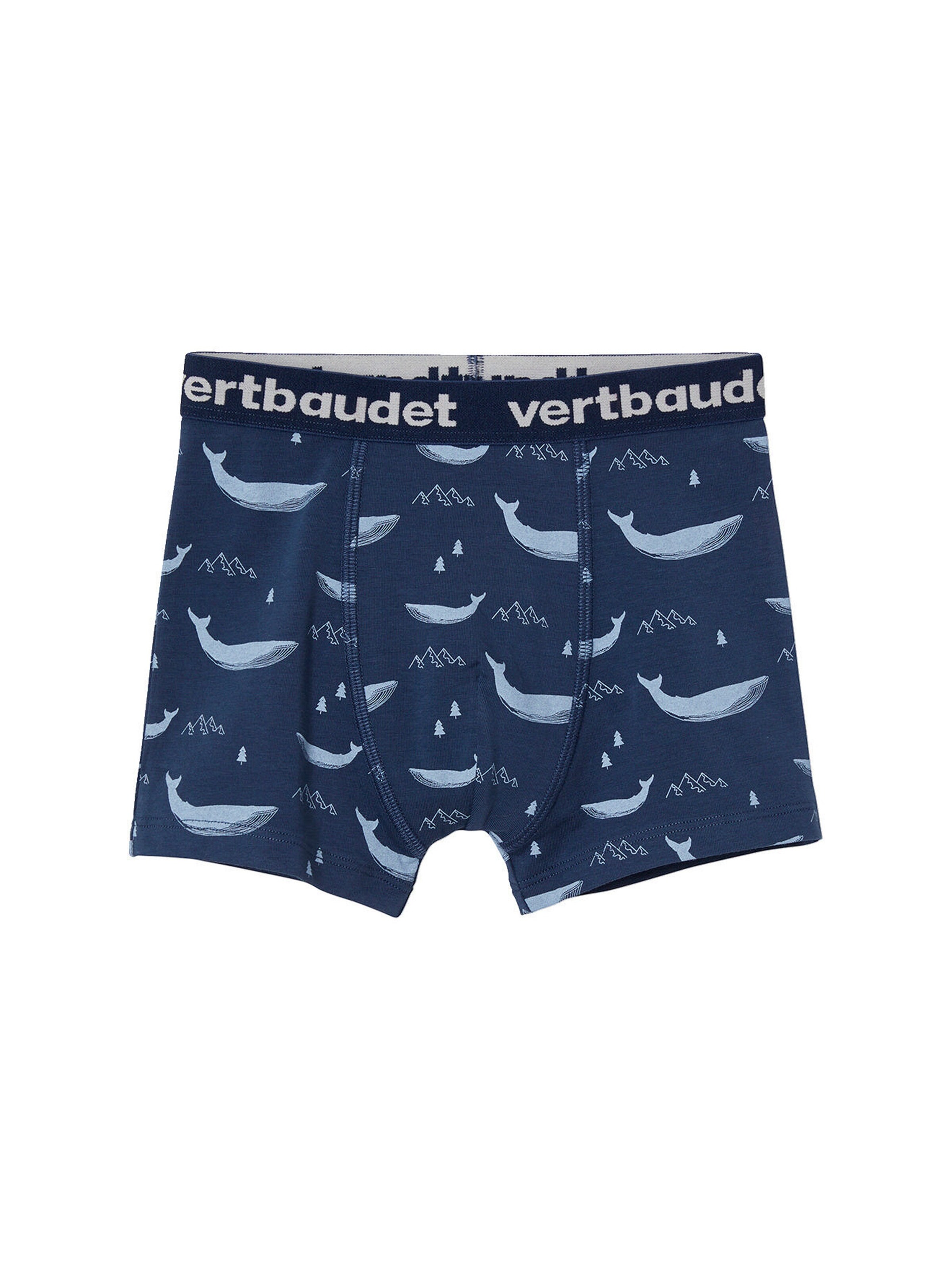 Vertbaudet 5er-Pack Jungen Boxershorts, Wale pack blau