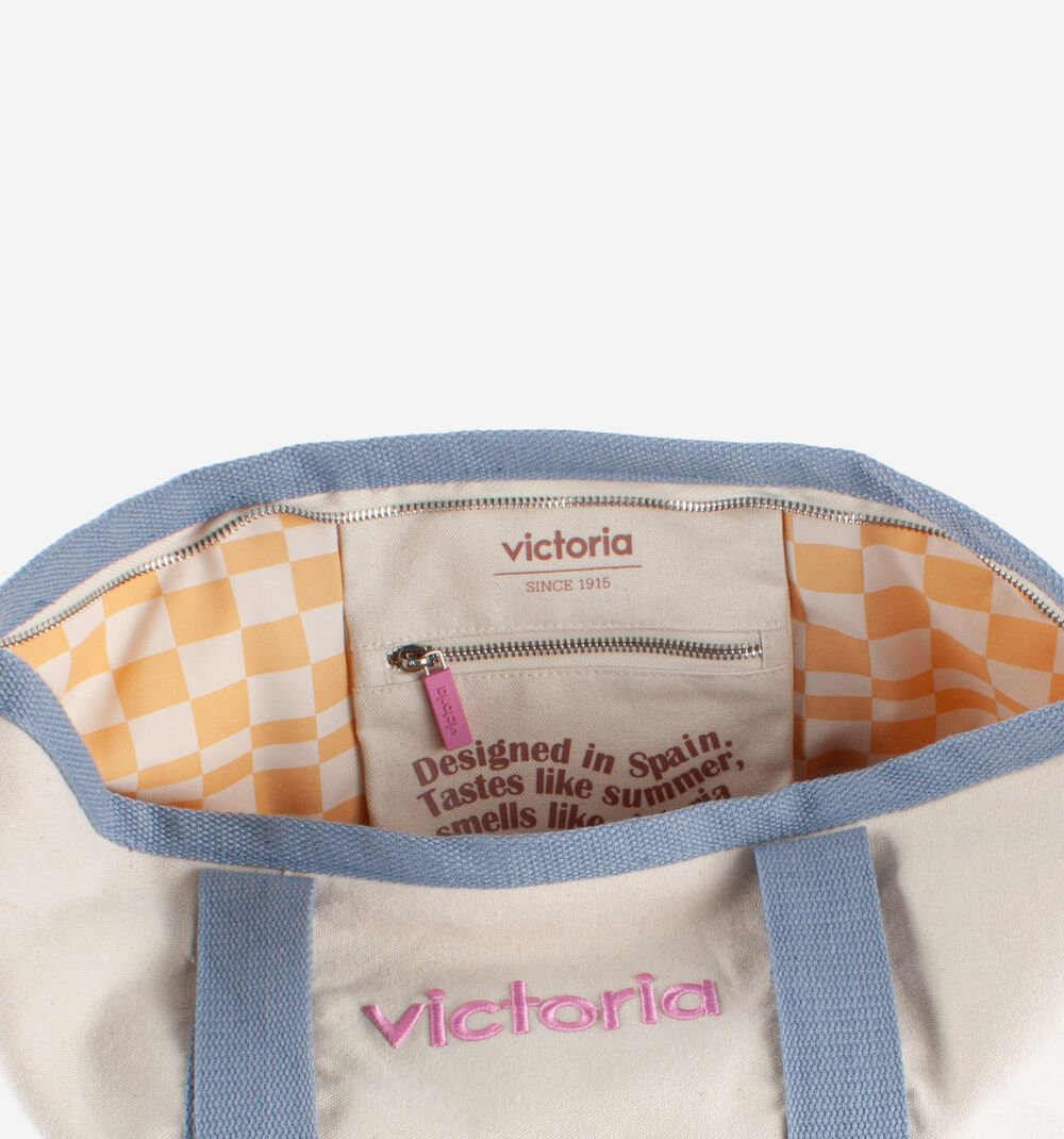 SAC SHOPPING TOILE BRODÉECRUDO