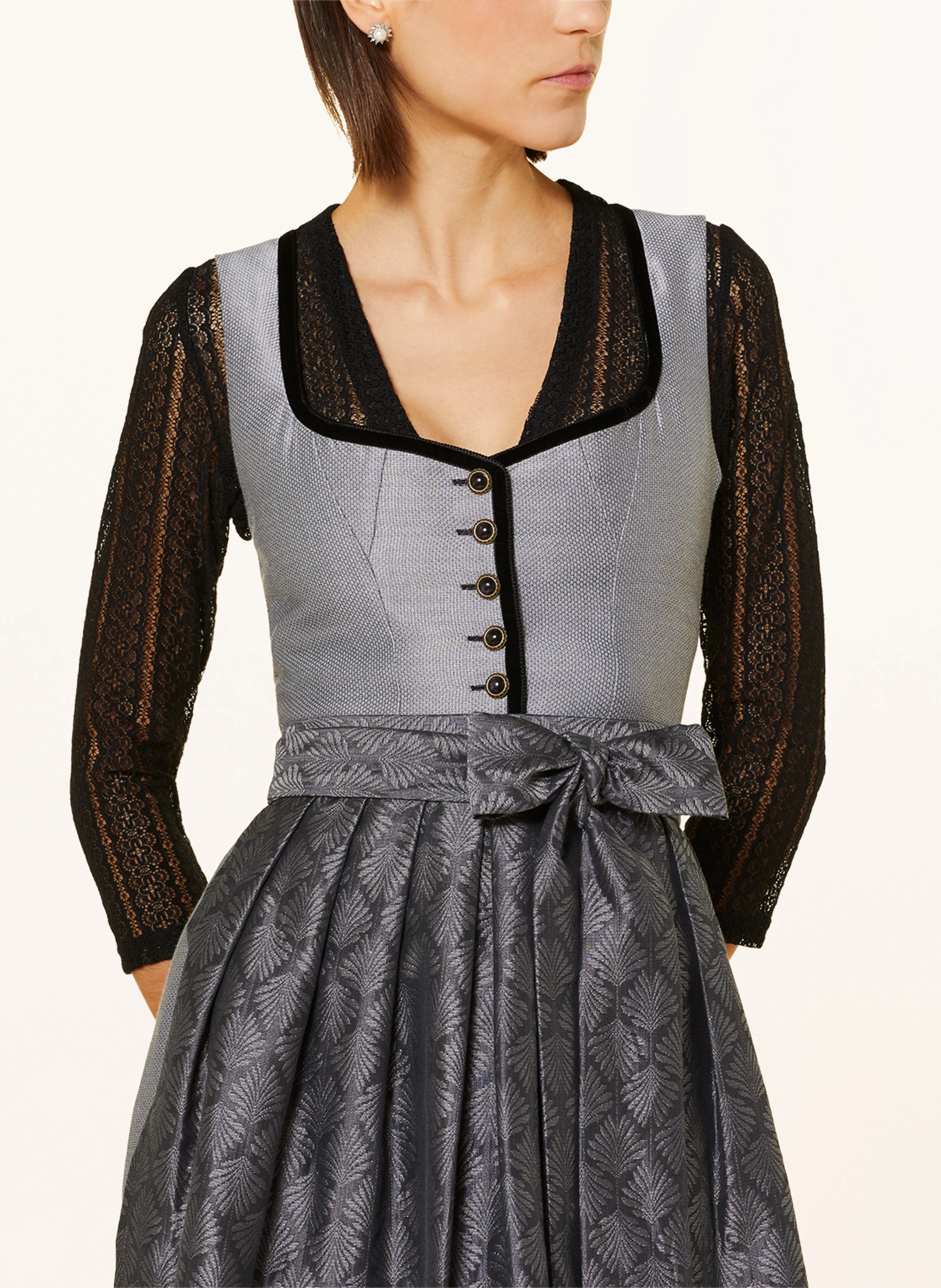 AlpenHERZ Dirndlbluse NAOMI aus Spitze mit 3/4-Arm