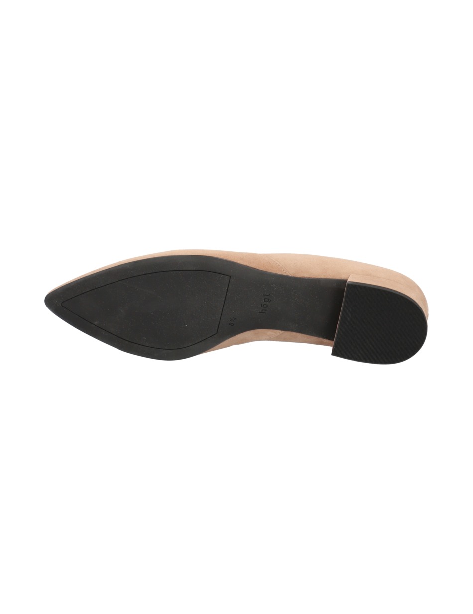 Veloursleder Ballerina
