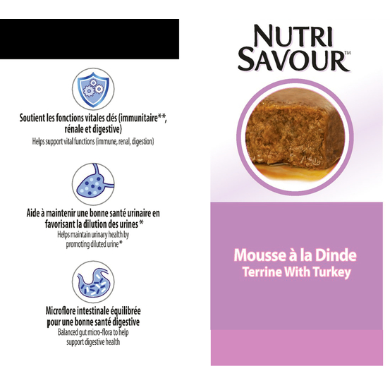 Sachets Nutrisavour pour chat sénior stérilisé à la dinde - 10 x 85 g