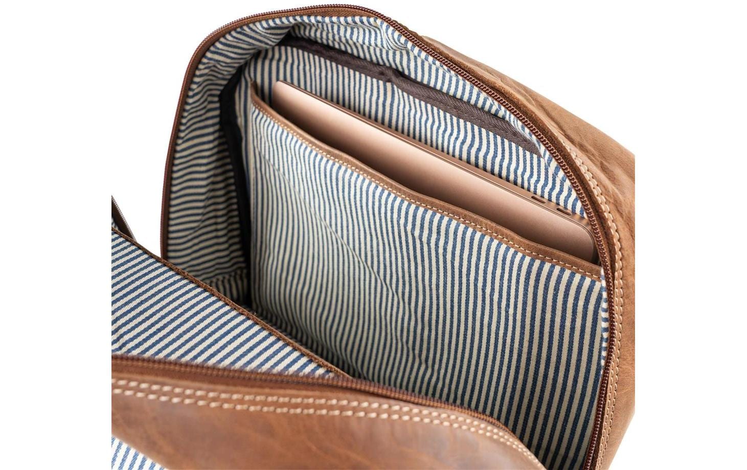 Fotorucksack Kapstadt Cognac<br>Fotorucksack aus echtem Leder