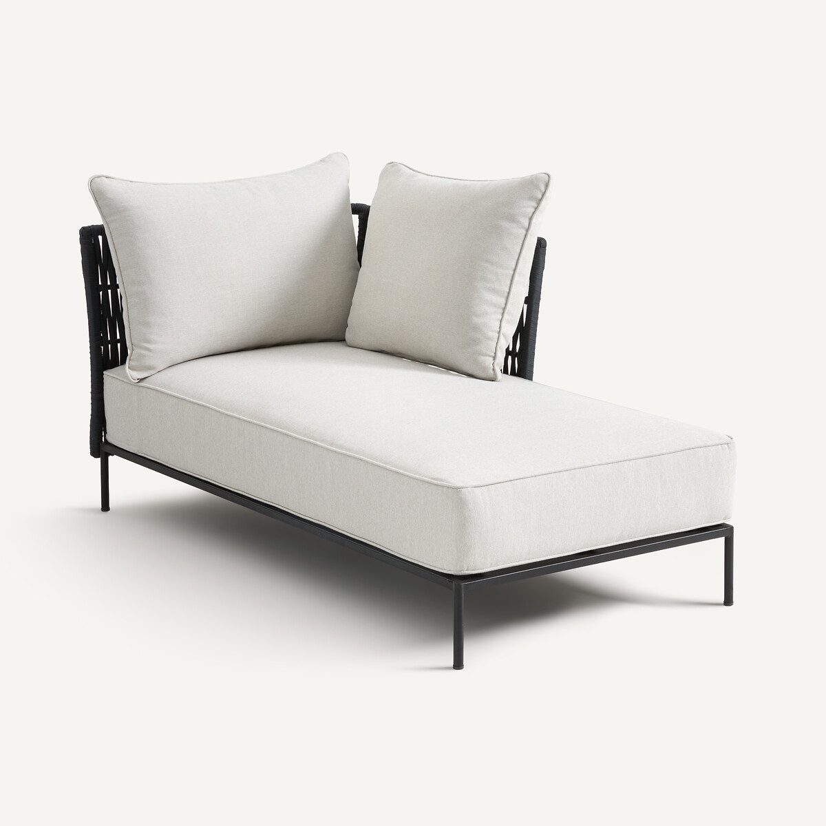 AM.PM<br>Chaise longue reversível com cintas trançadas, Leandra