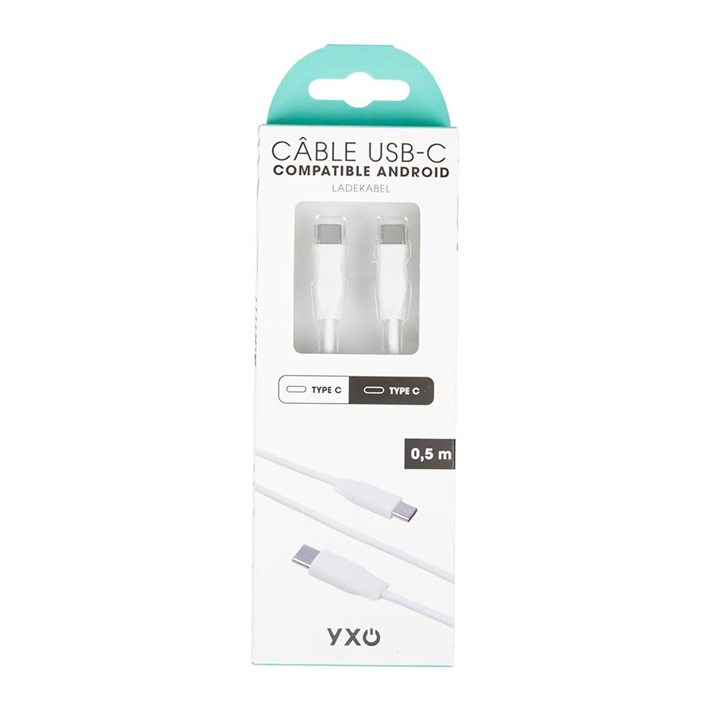 Câble de charge USBC/USBC 0.5m