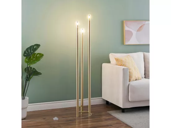 Lampadaire doré trois pieds 140 cm - Mazzoli
